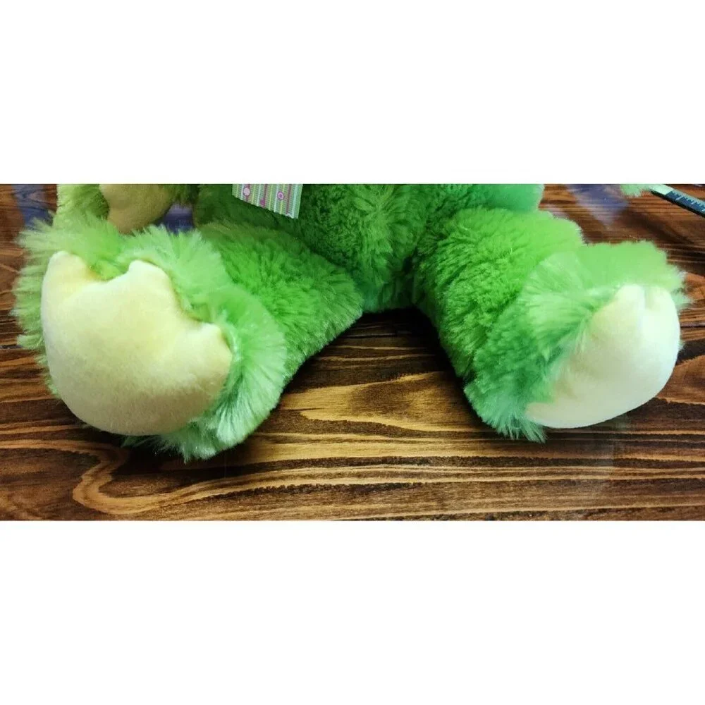 Hug & Luv Plush Frog with bow ribbon 18in soft very huggable